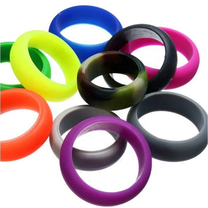 Fashion Design Durable Sports Silicone Finger Ring for Men Women