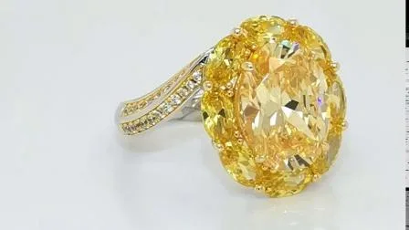 Fashion Yellow Gold Rings Flower Shape Beauty and Elegant for Women