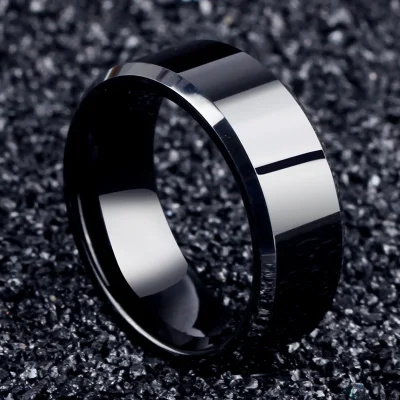 2017 Fashion Charm Jewelry Ring Men Stainless Steel Black Rings for Women